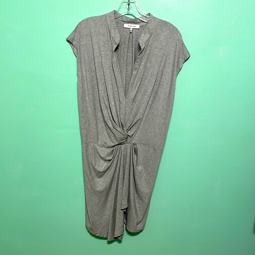 Brand new Frame Denim grey jersey dress S